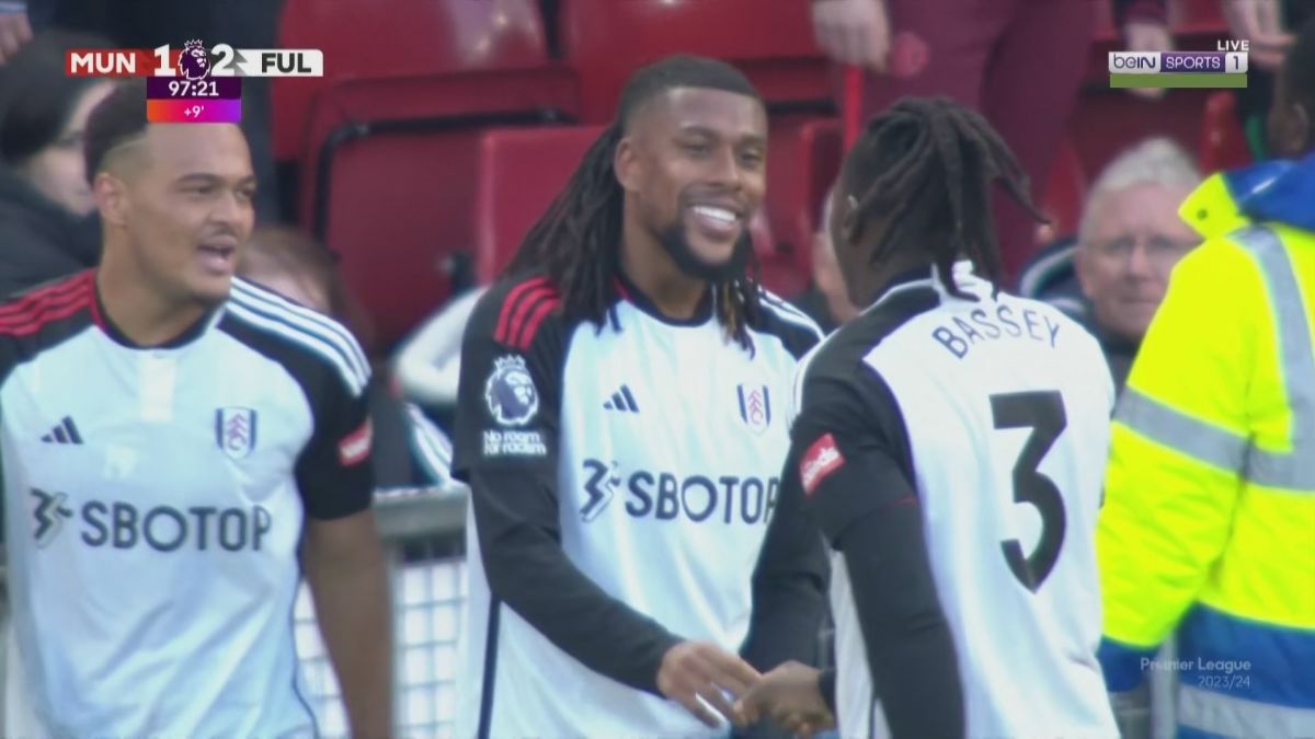 گل دوم فولام به منچستریونایتد (ایووبی در دقیقه 97)