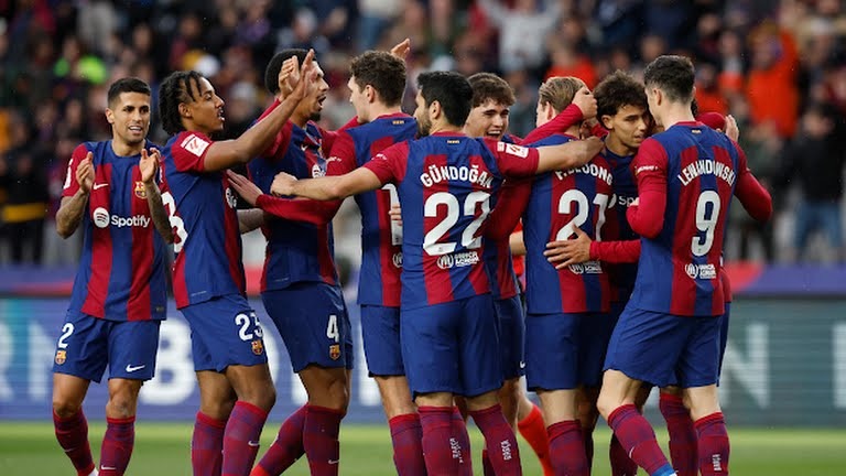 خلاصه بازی بارسلونا 4-0 ختافه