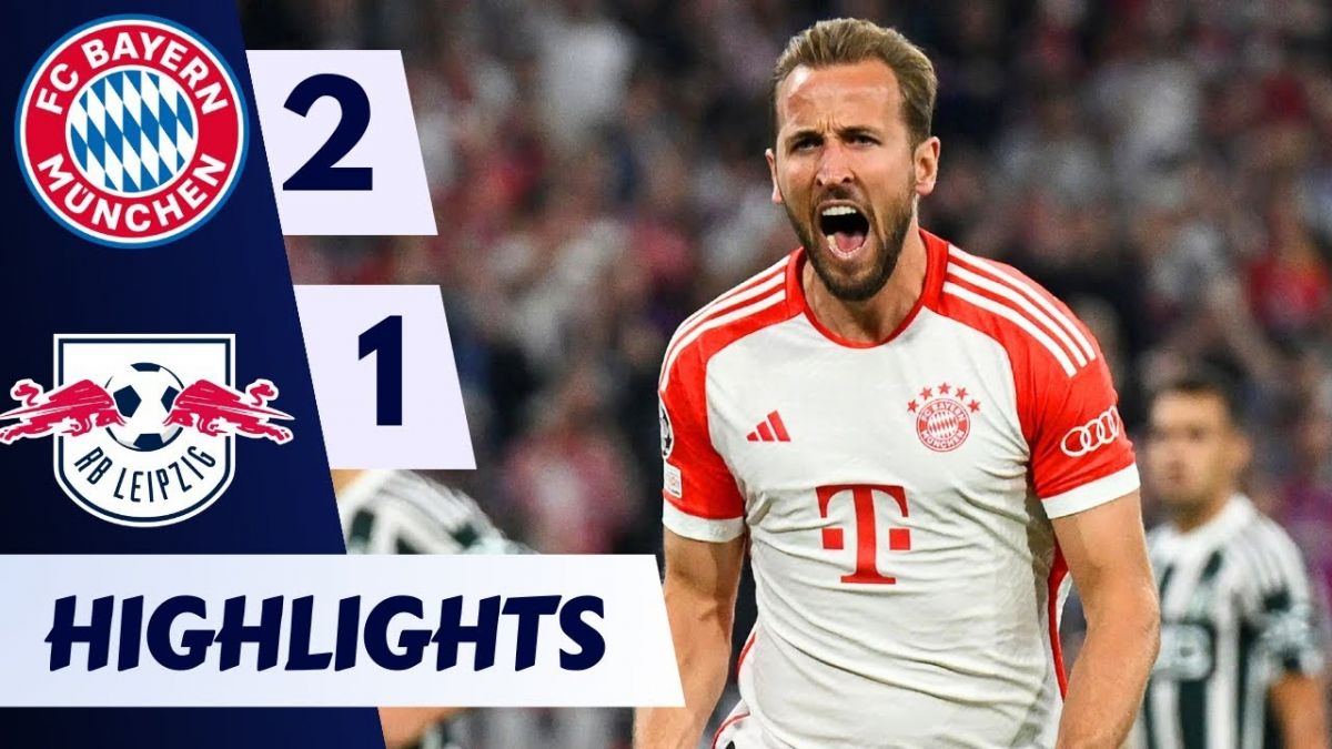 خلاصه بازی بایرن مونیخ 2-1 لایپزیش (دبل هری کین)