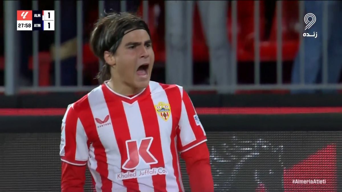 گل اول آلمریا به اتلتیکو مادرید (لوکا رومرو)