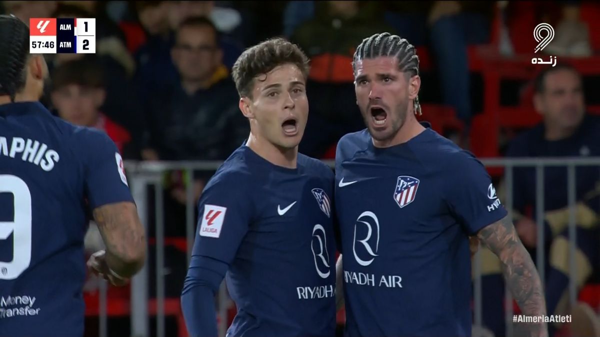 گل دوم اتلتیکو مادرید به آلمریا (دی پائول)