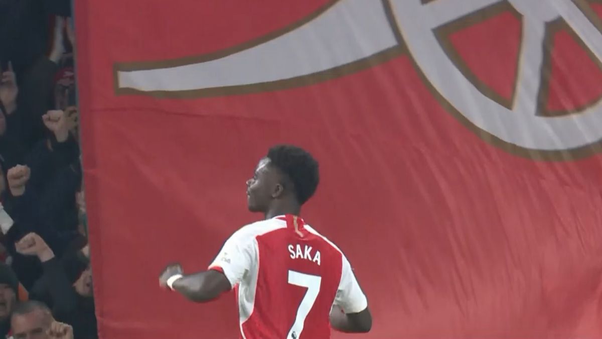 گل سوم آرسنال به نیوکاسل (ساکا)