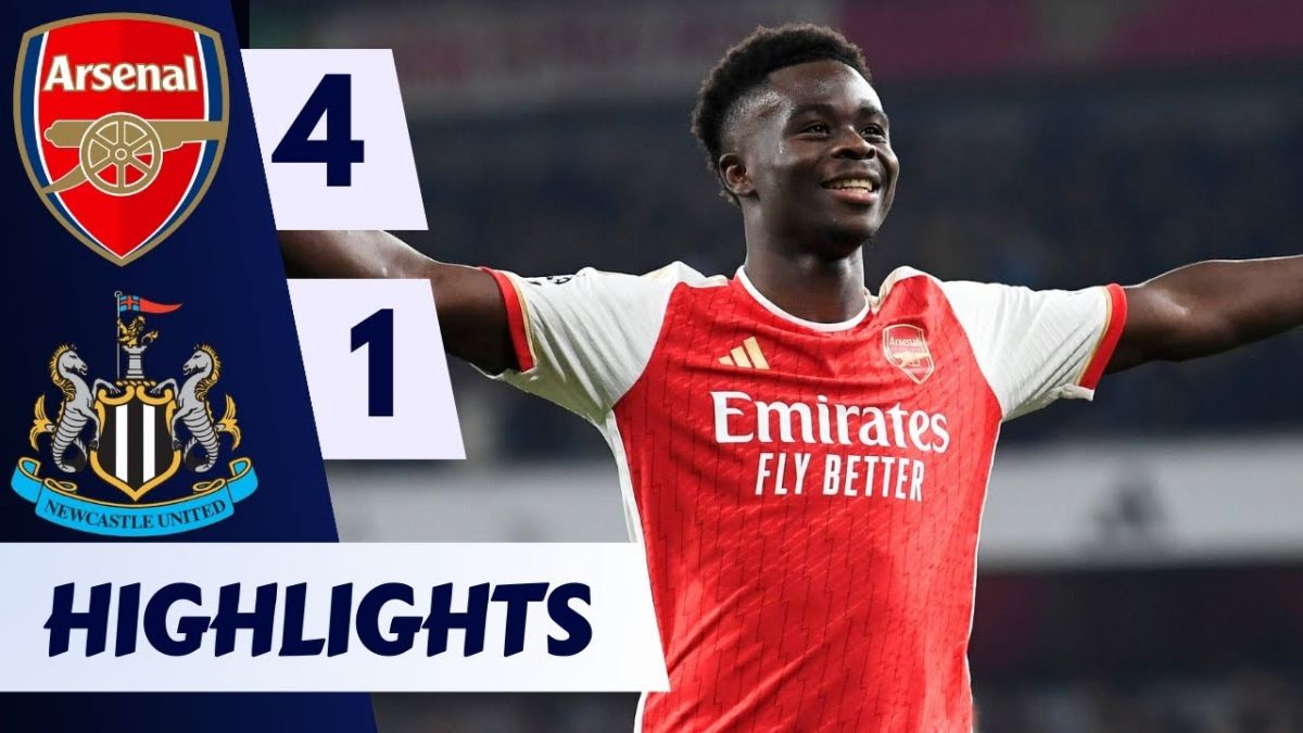 خلاصه بازی آرسنال 4-1 نیوکاسل