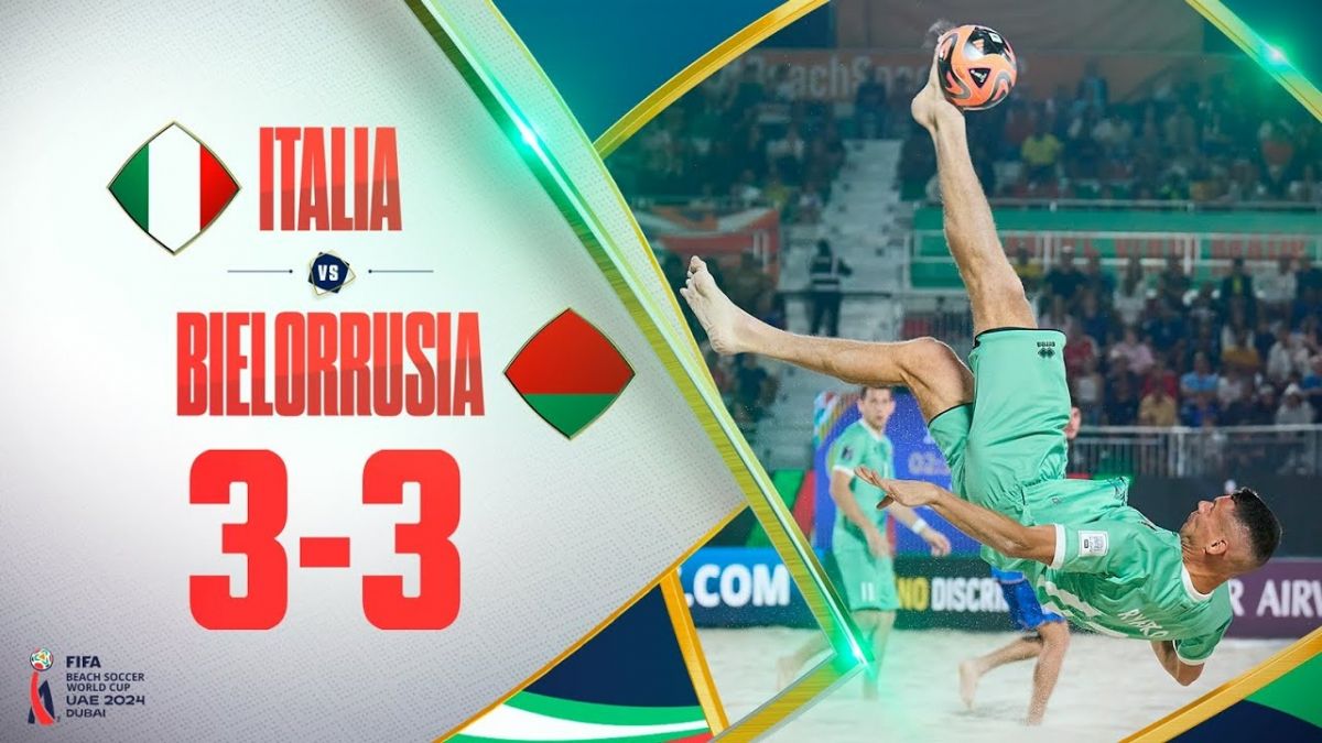 خلاصه بازی ایتالیا (5) 3-3 (4) بلاروس (جام جهانی فوتبال ساحلی 2024)