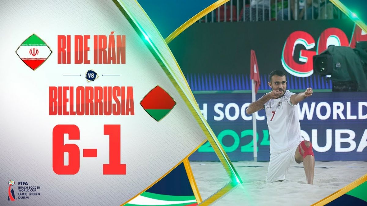 خلاصه بازی ساحلی ایران 6-1 بلاروس (رده بندی جام جهانی فوتبال ساحلی 2024)