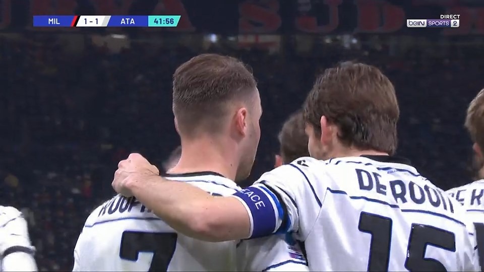 گل اول آتالانتا به میلان (کوپمینرز - پنالتی)