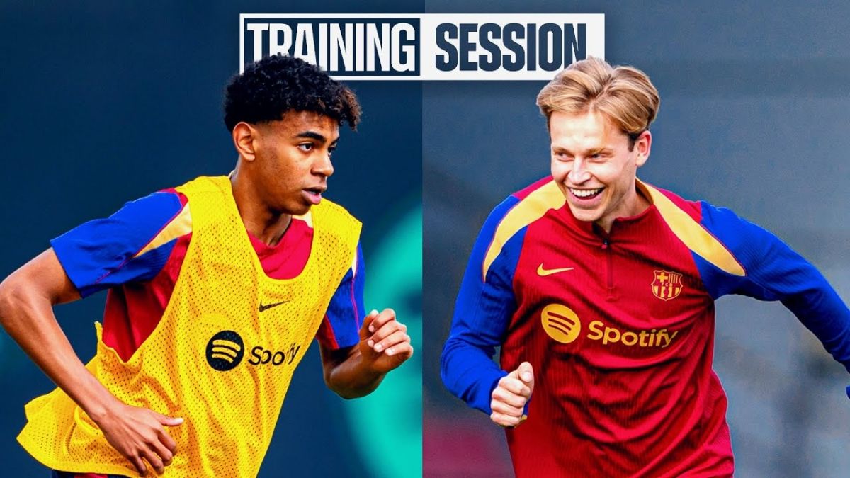 تمرینات آماده سازی بازیکنان بارسلونا