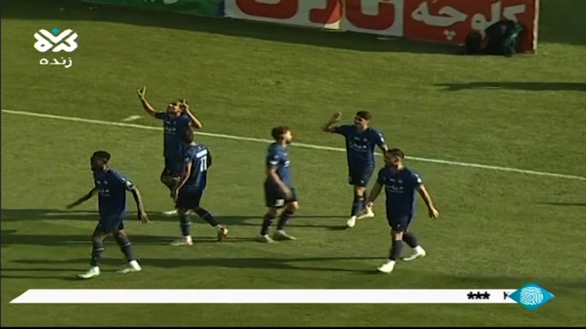 گل دوم گل گهر به نساجی (زنده روح) - پاس گل زیبای تورس
