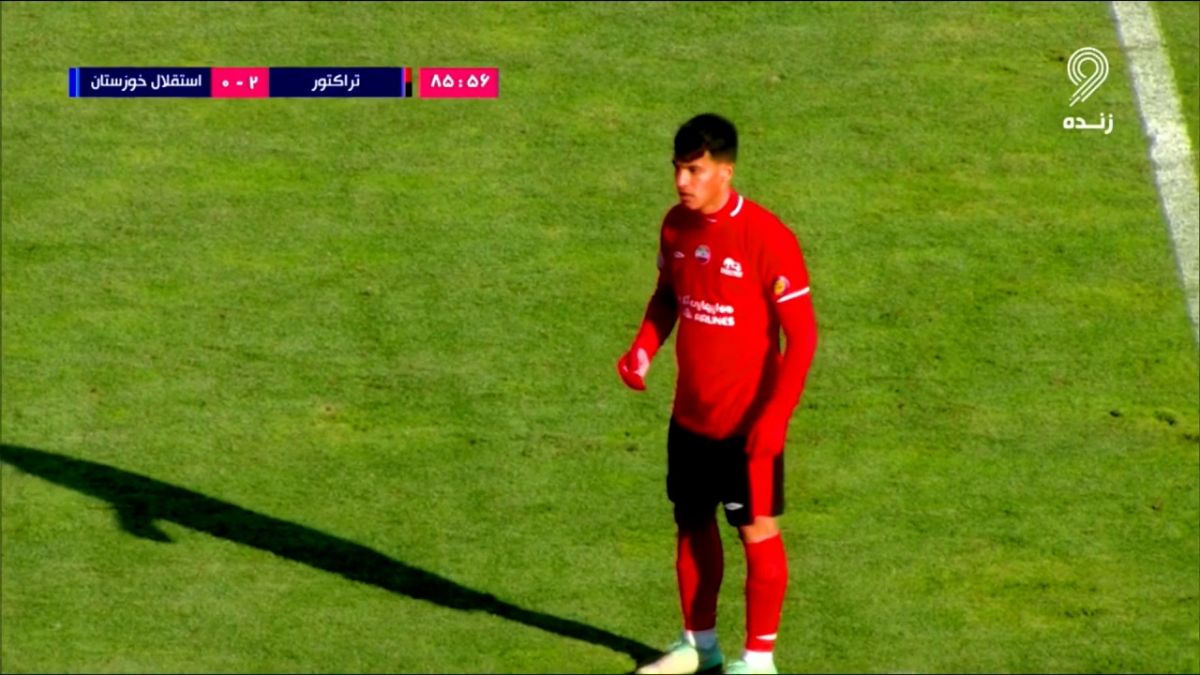 گل دوم تراکتور به استقلال خوزستان (امیرحسین حسین زاده)