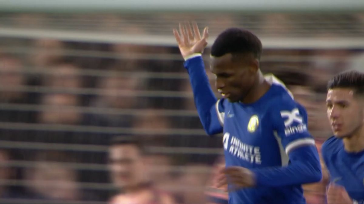 گل اول چلسی به لیدز (نیکولاس جکسون)