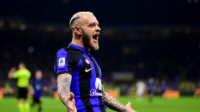 گل سوم اینتر به آتالانتا (دی مارکو)