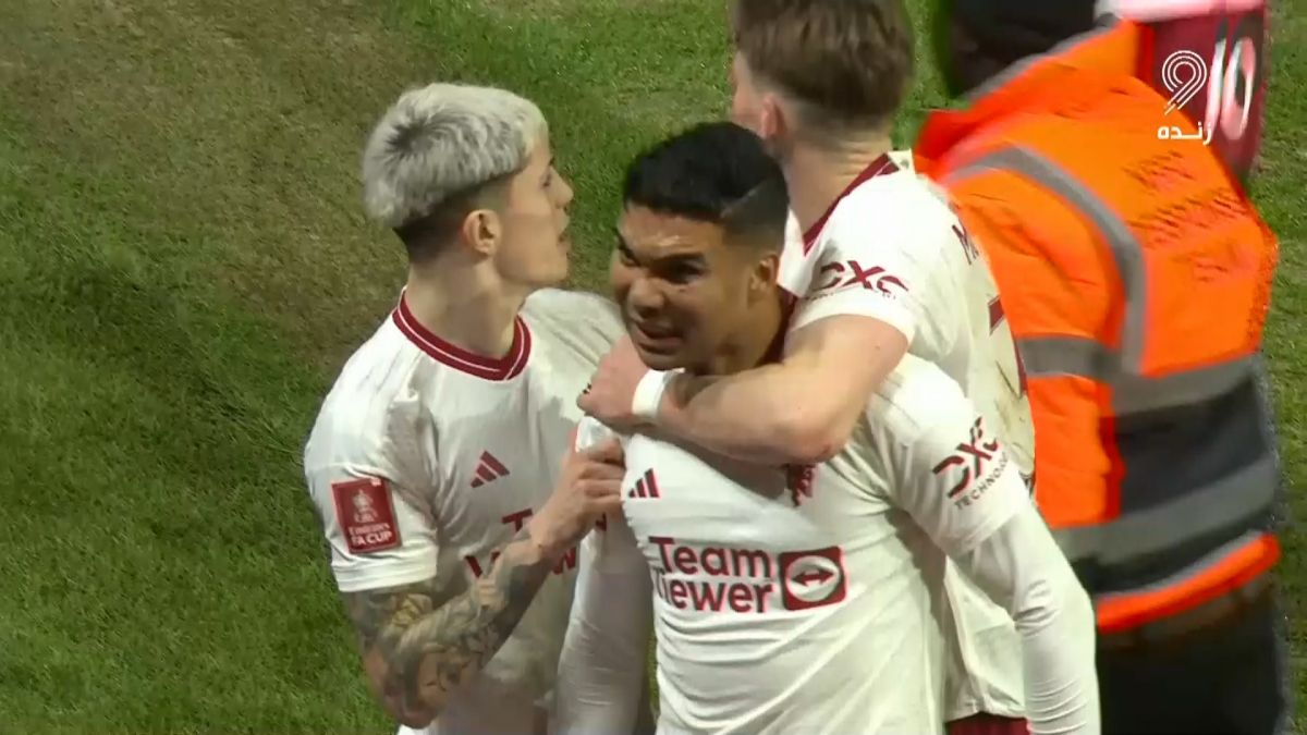 گل اول منچستریونایتد به ناتینگهام فارست (کاسمیرو)