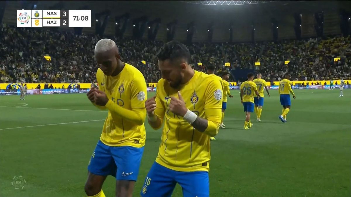 گل سوم النصر به الحزم (هت تریک تالیسکا)