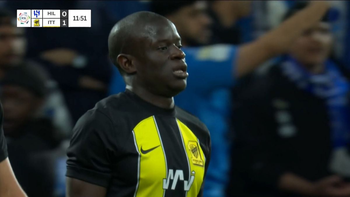 گل اول الاتحاد به الهلال (انگولو کانته)