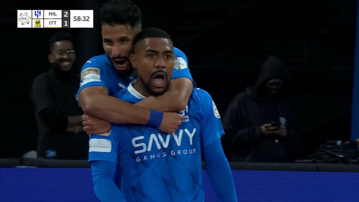 گل دوم الهلال به الاتحاد (مالکوم)