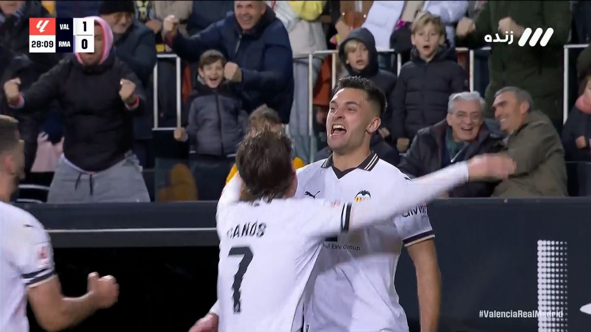 گل اول والنسیا به رئال مادرید (هوگو دورو)
