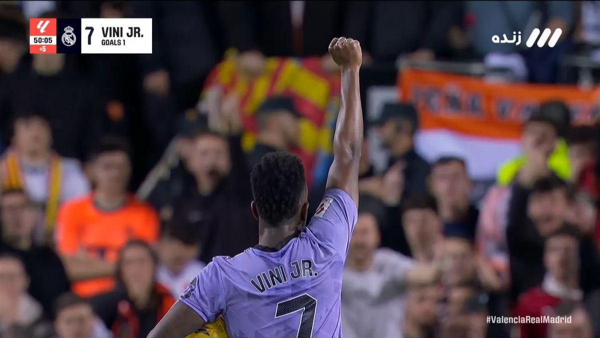گل اول رئال مادرید به والنسیا (وینیسیوس)
