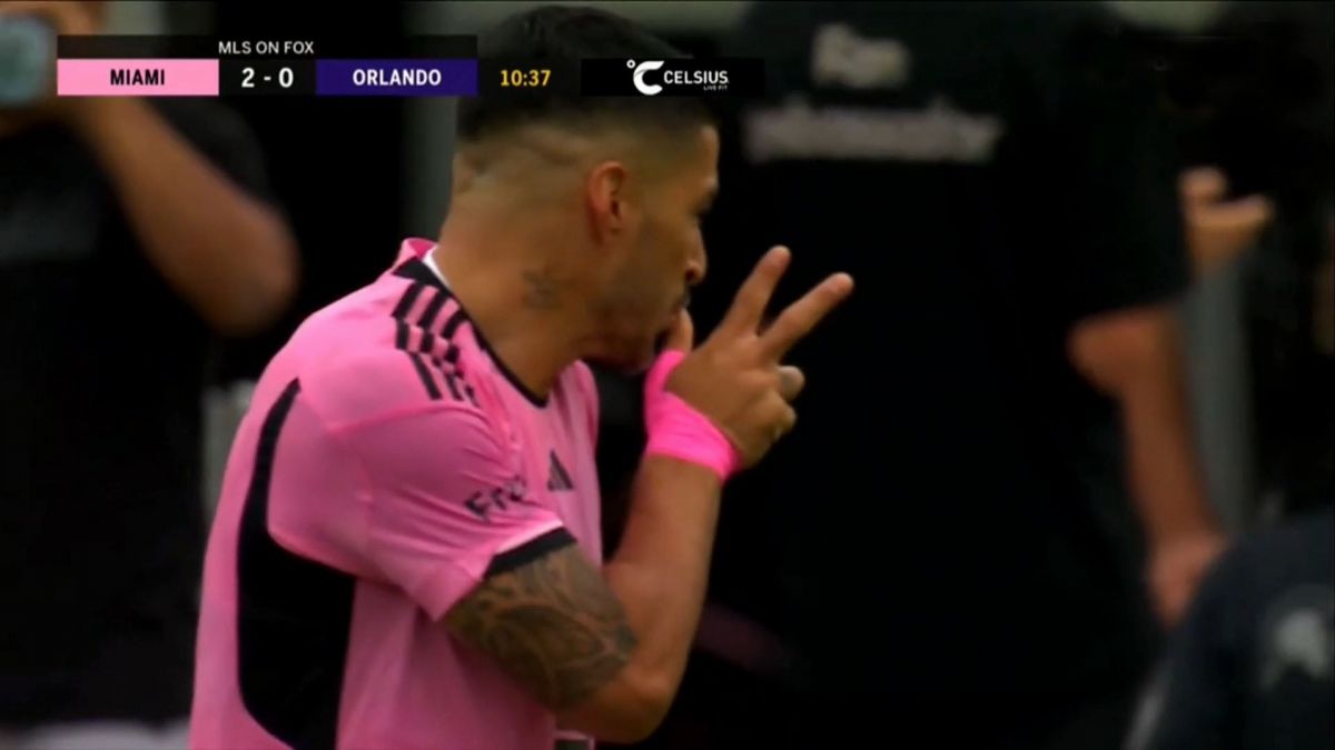 گل دوم اینتر میامی به اورلاندو سیتی (دبل سوارز)