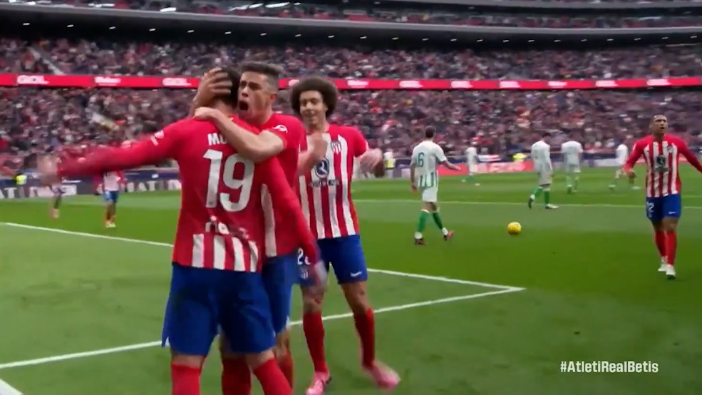 گل دوم اتلتیکو مادرید به رئال بتیس (موراتا)