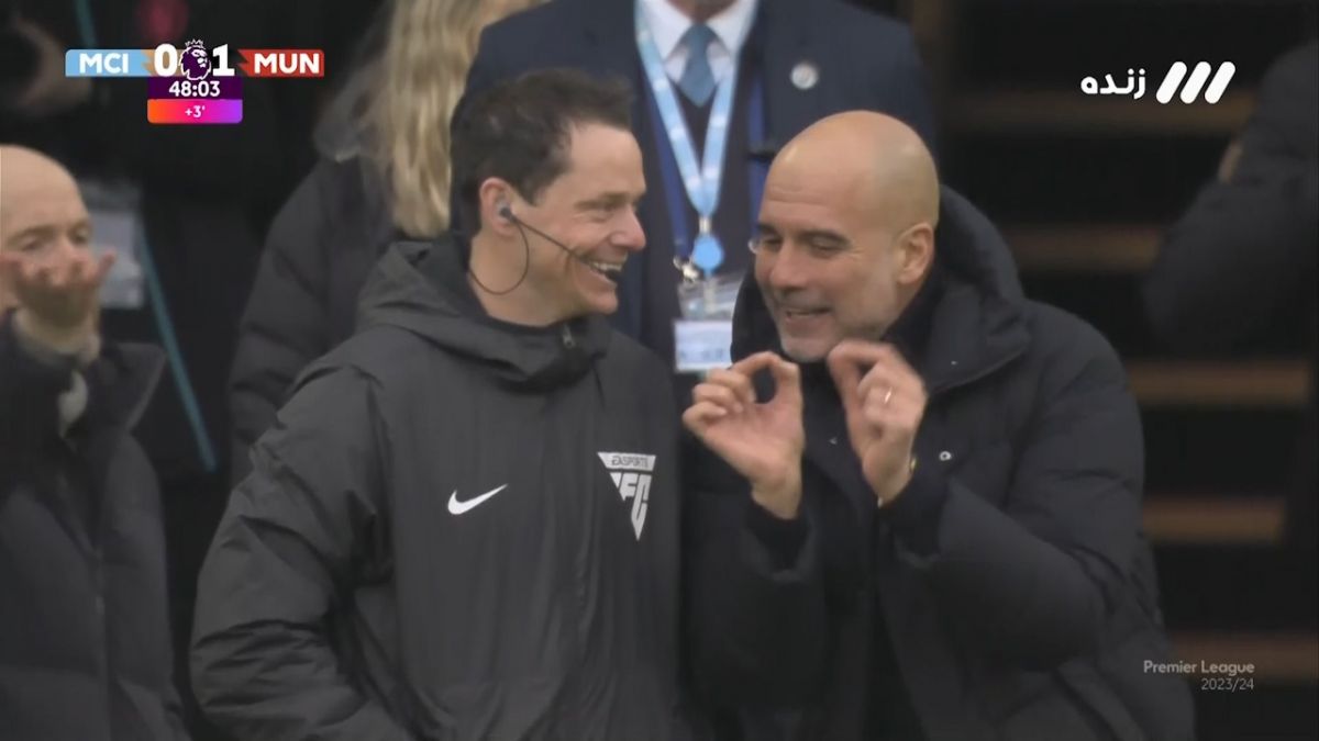 سبک جالب توضیح دادن پپ گواردیولا برای داور چهارم