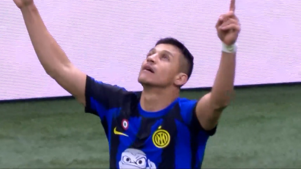 گل دوم اینتر به جنوا (الکسیس سانچز - پنالتی)