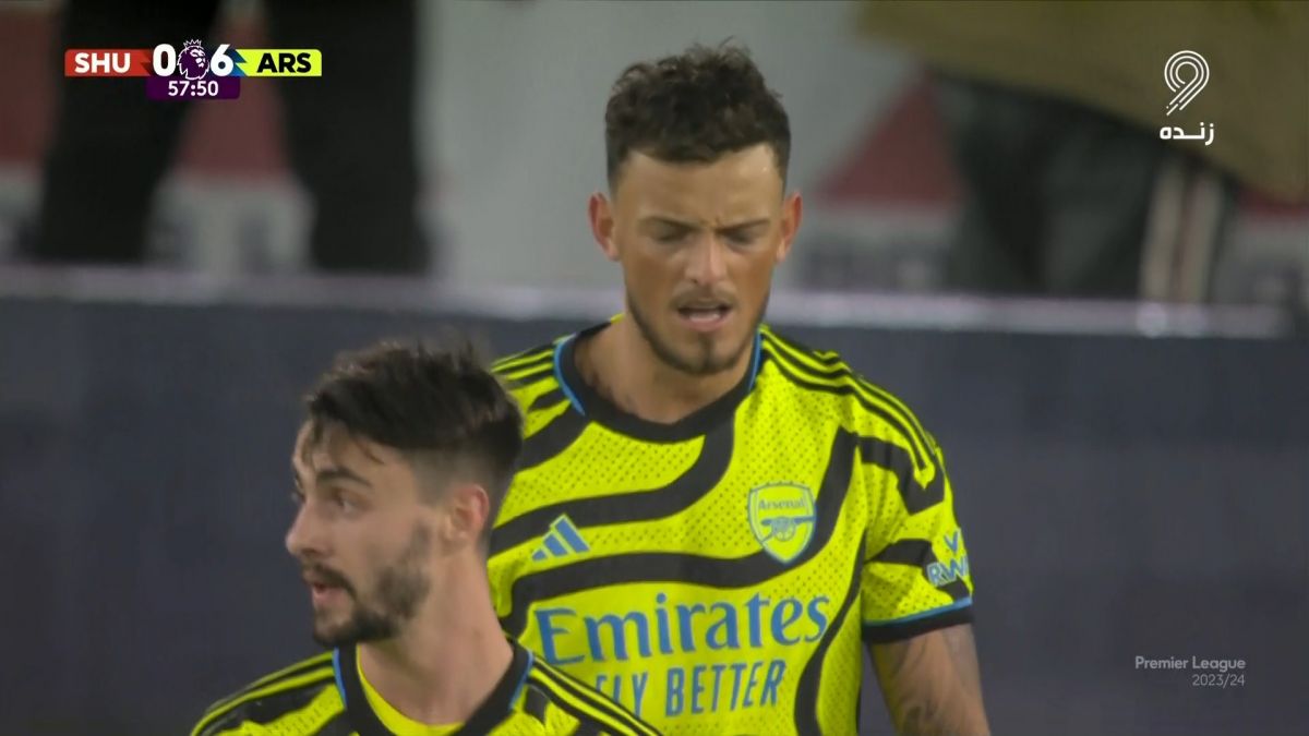 گل ششم آرسنال به شفیلدیونایتد (بن وایت)