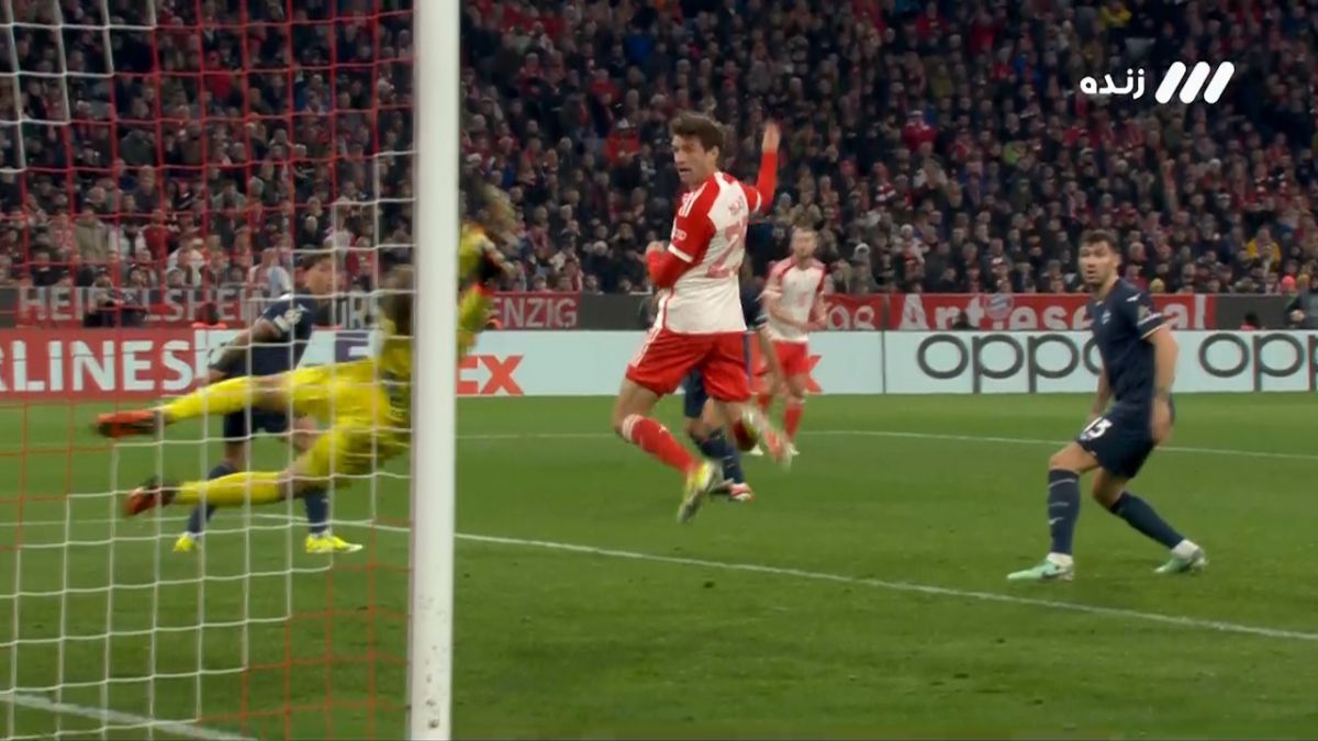 گل دوم بایرن مونیخ به لاتزیو (مولر)