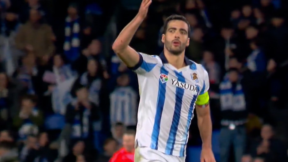 گل اول رئال سوسیداد به پاری سن ژرمن (مرین)