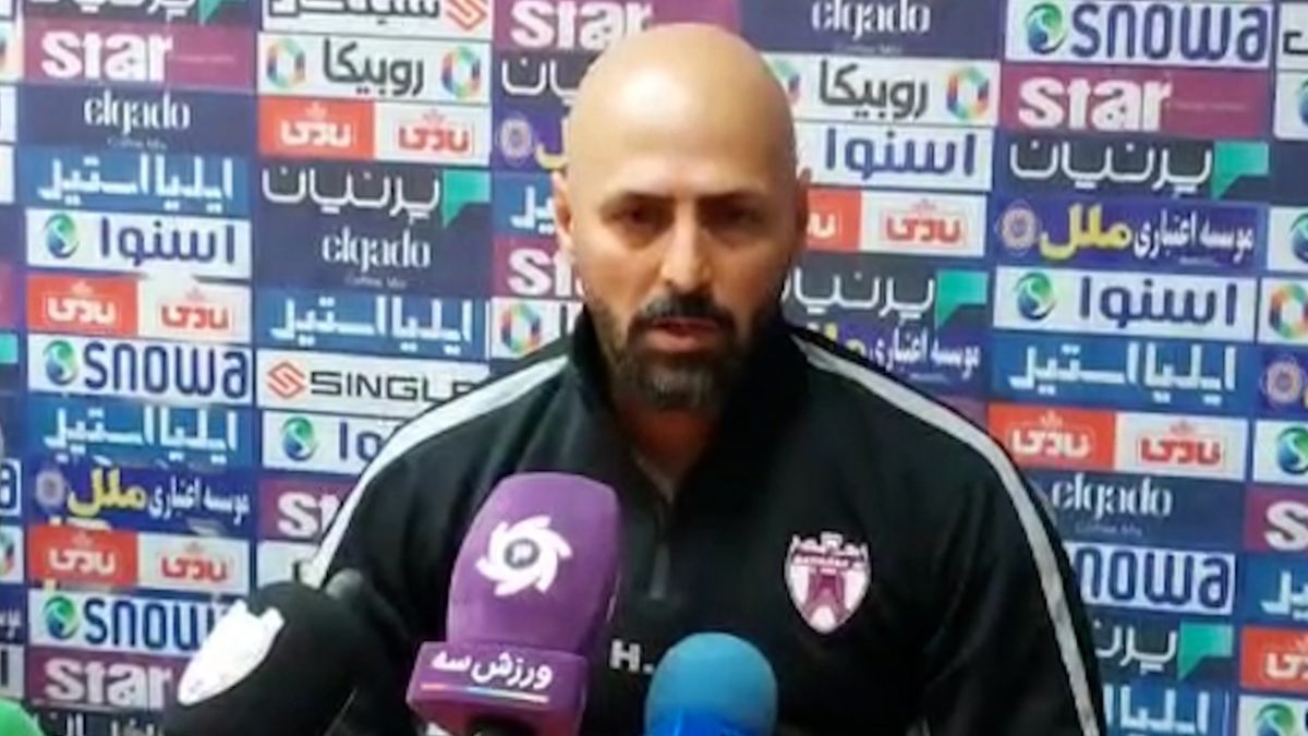 اختصاصی/ صحبتهای حمید عبداللهی مربی هوادار در نشست خبری قبل از بازی با ذوب‌آهن
