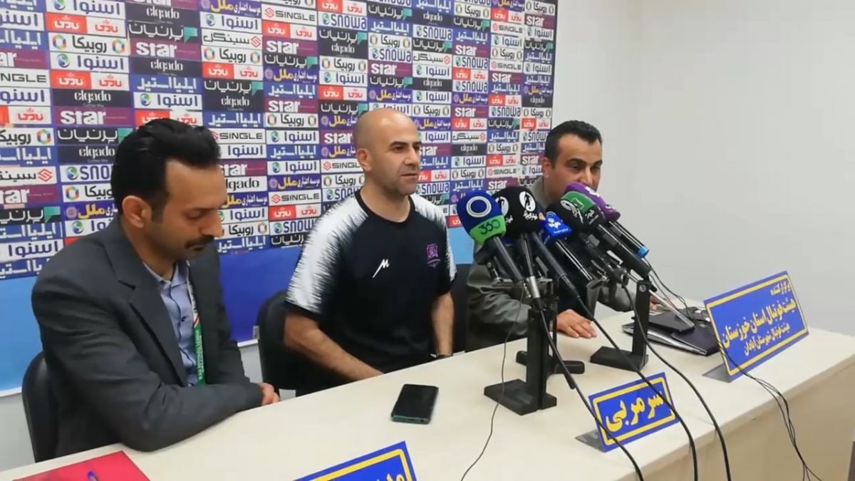 اختصاصی/ نشست خبری بازی صنعت نفت 1-1 نساجی