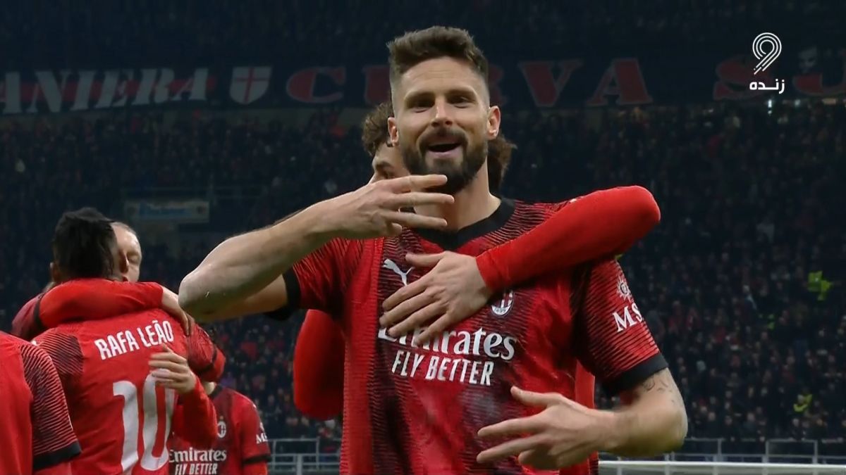 گل اول میلان به اسلاویا پراگ (اولیویه ژیرو)