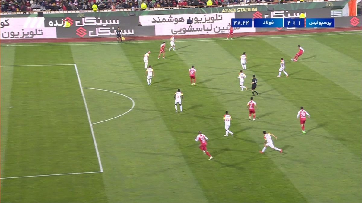 گل عبدالکریم حسن به فولاد به اشتباه آفساید اعلام شد