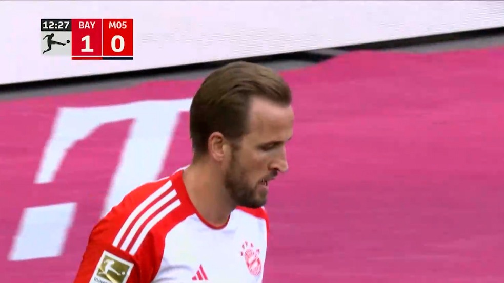 گل اول بایرن مونیخ به ماینتس (هری کین)