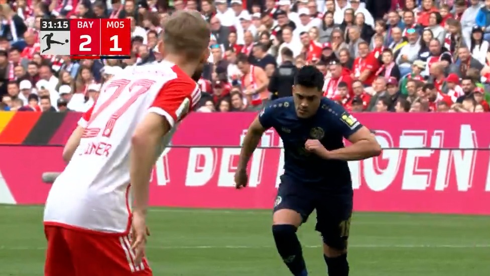 گل اول ماینتس به بایرن مونیخ (سوپرگل امیری)