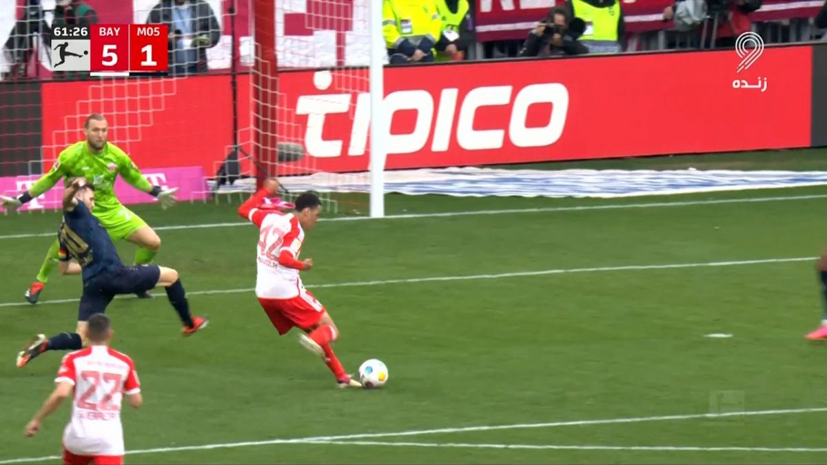 گل پنجم بایرن مونیخ به ماینتس (موسیالا)