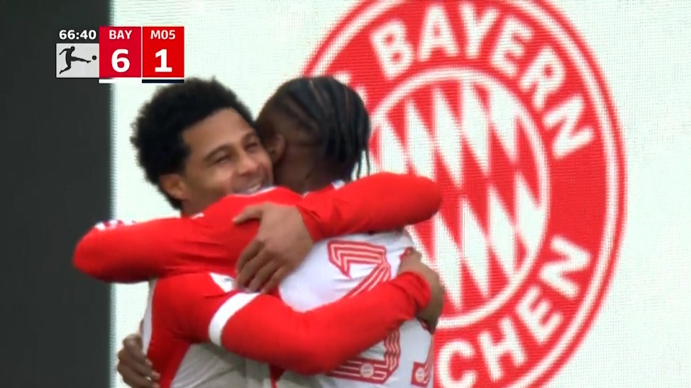 گل ششم بایرن مونیخ به ماینتس (گنابری)