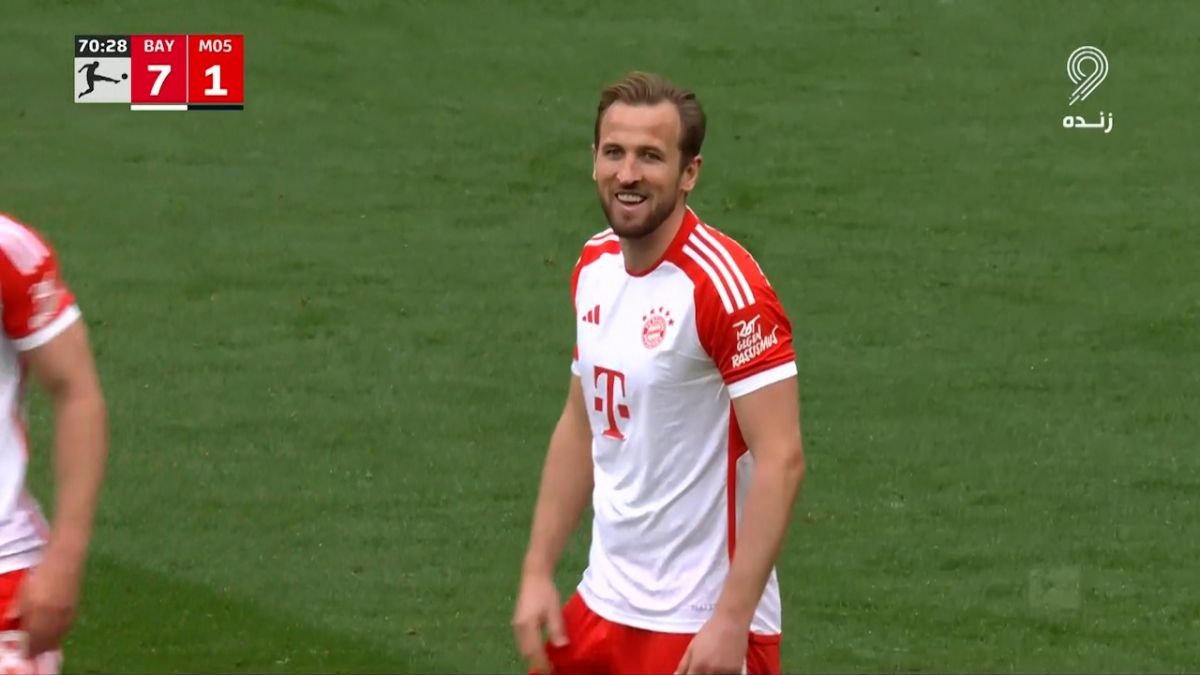 گل هفتم بایرن مونیخ به ماینتس (هت تریک هری کین)