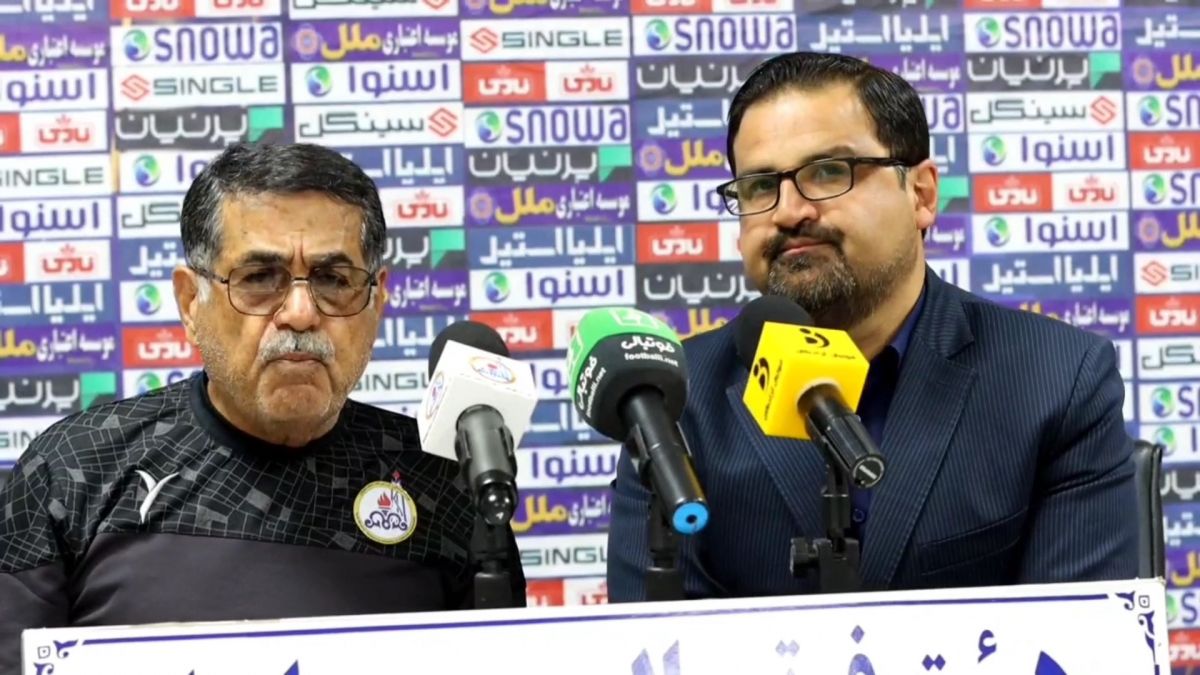 اختصاصی/ کنفرانس خبری مجید باقری نیا پیش از بازی نفت مسجدسلیمان مقابل خیبر خرم آباد