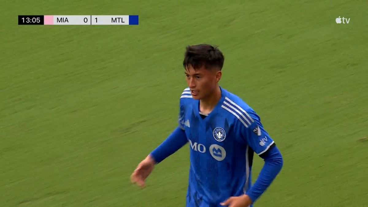 گل اول مونترال به اینتر میامی (آلوارز)