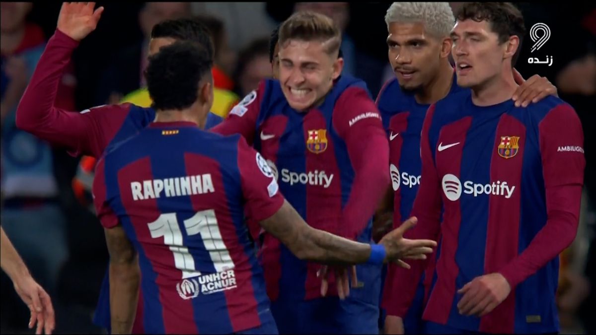 گل اول بارسلونا به ناپولی (فرمین لوپز مارین)