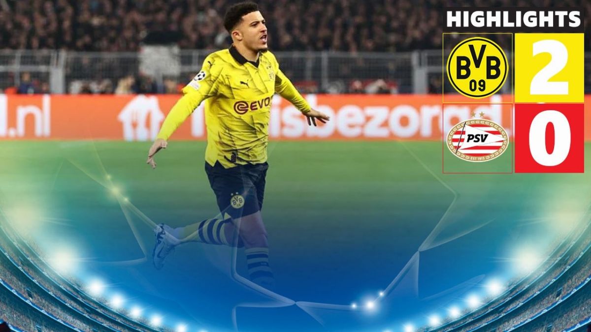 خلاصه بازی دورتموند 2-0 آیندهوون