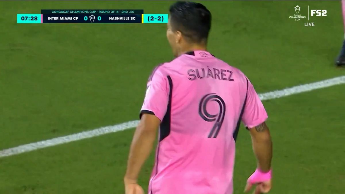 گل اول اینتر میامی به نشویل (سوارز - پاس گل لیونل مسی)
