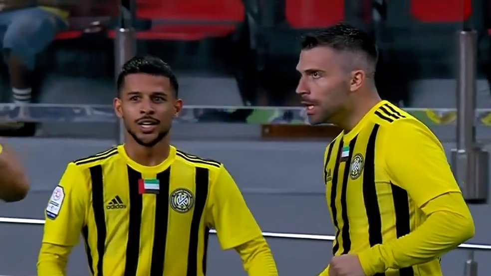 گل اول الاتحاد کلبا به الجزیره (پاس گل مهدی قایدی)