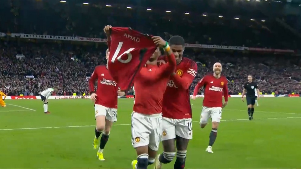 گل چهارم منچستریونایتد به لیورپول (دیالو - دقیقه 120)