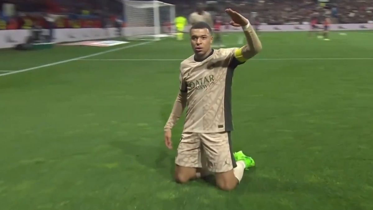 گل دوم پاری سن ژرمن به مون پلیه (امباپه)