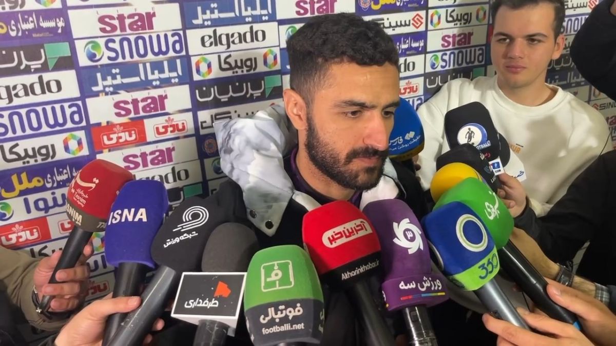 اختصاصی/ صحبتهای بابک مرادی بازیکن هوادار در پایان بازی با استقلال