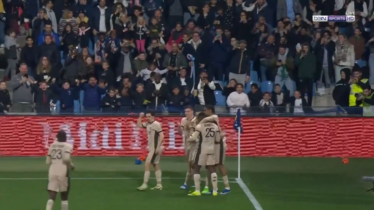 گل سوم پاری سن ژرمن به مون پلیه (سوپرگل امباپه)