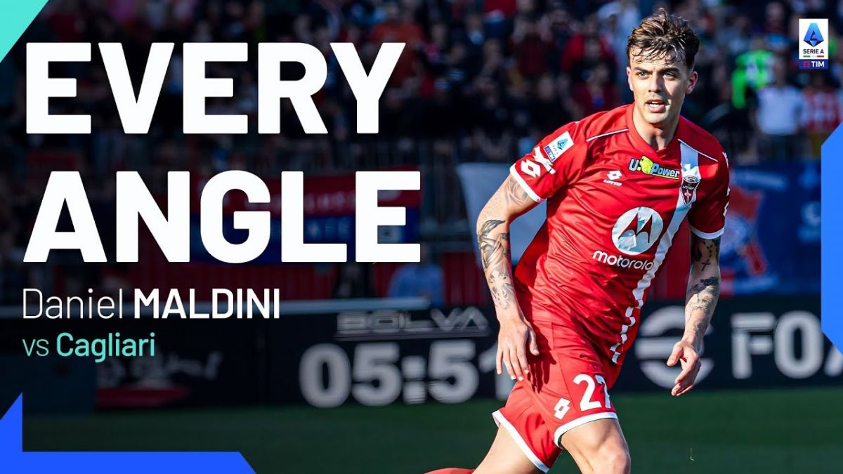 سوپرکاشته دیدنی دنیل مالدینی پسرِ پائولو مالدینی مقابل کالیاری از تمام زوایا