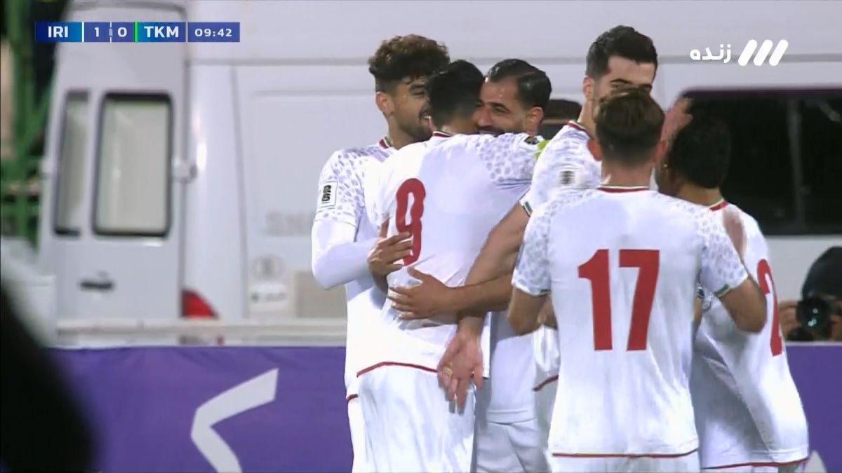 گل اول ایران به ترکمنستان (حسین کنعانی زادگان)