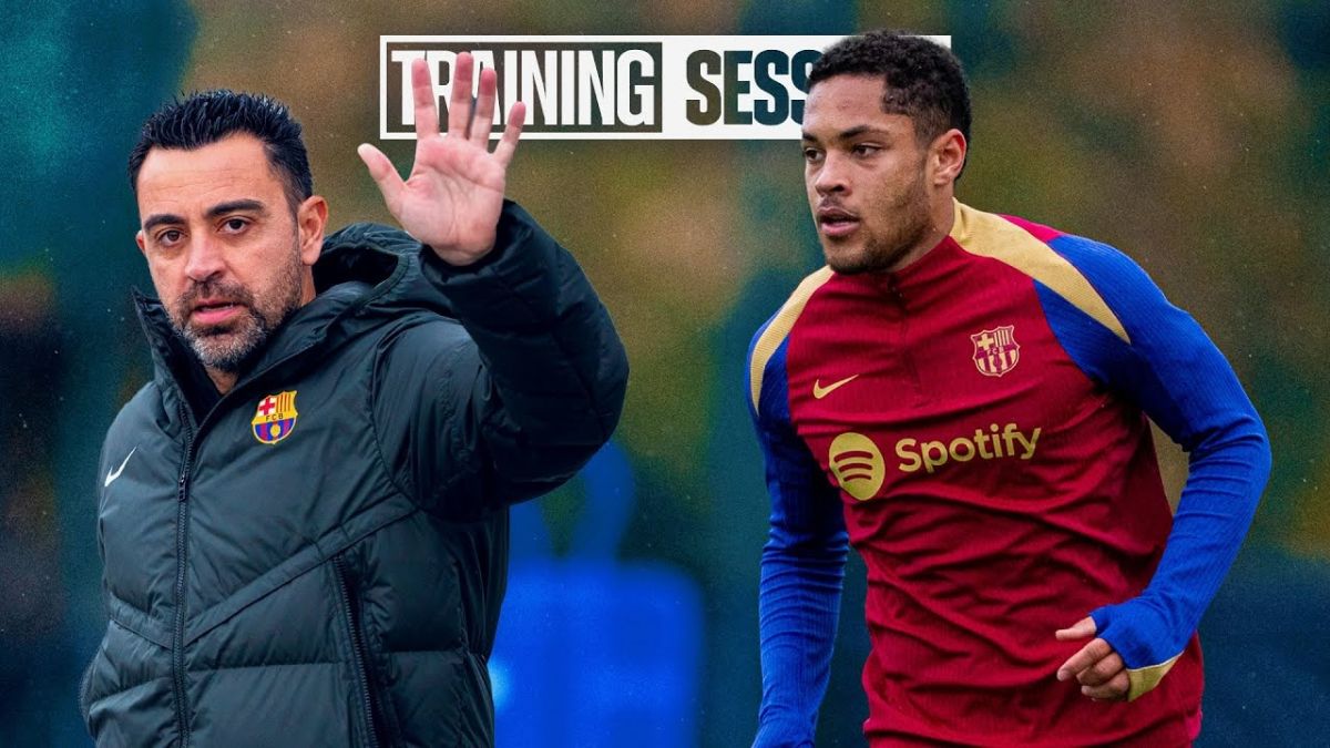 تمرین بارسلونا برای تقابل با لاس پالماس